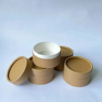 Tube en carton kraft écologique et recyclable de 0,3 oz pour emballage cosmétique, contenant en forme de barre de lotion, rouge à lèvres ou stick de maquillage.