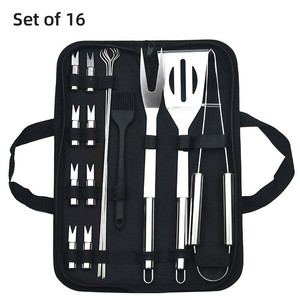 Lot <span class=keywords><strong>de</strong></span> 3 à 20 <span class=keywords><strong>ustensiles</strong></span> <span class=keywords><strong>de</strong></span> <span class=keywords><strong>barbecue</strong></span> personnalisés, accessoires pour le camping, outils <span class=keywords><strong>de</strong></span> cuisson en plein air, <span class=keywords><strong>ustensiles</strong></span> <span class=keywords><strong>de</strong></span> <span class=keywords><strong>barbecue</strong></span>, ensemble d'outils <span class=keywords><strong>de</strong></span> <span class=keywords><strong>barbecue</strong></span> en acier inoxydable - Product Image 5
