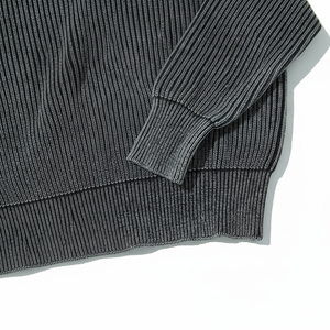 Pull à col rond décontracté en tricot côtelé pour hommes de haute qualité - Product Image 2