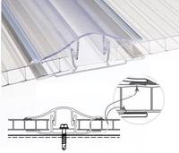Accessoires pour plaques en polycarbonate : F Snap, profil en U, connecteur en H en polycarbonate
