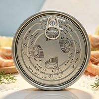 401 #   Couvercle rond en fer blanc EOE 98,9 mm pour emballage alimentaire à ouverture facile