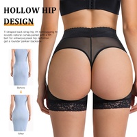 Shorty sculptant haute compression en dentelle, rehausseur de hanches et fessiers, avec ouverture pour le bas du dos