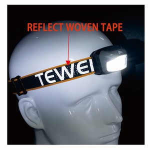 Cinta elástica jacquard de alta <span class=keywords><strong>tensio</strong></span> con estampado térmico, banda reflectante personalizada que brilla en la oscuridad, con hebilla ajustable para exteriores - Product Image 2