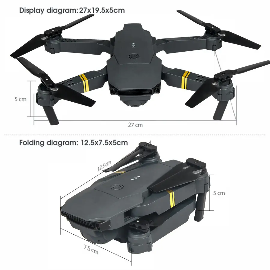 Top Drones In Europa E58 Hd Luchtfoto Afstandsbediening Vliegtuig 4K Vliegende Wens Speelgoed Quadcopter Afstandsbediening Drone E58 Ua