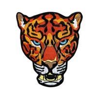 Bêtes de la jungle créatives brodées pour patchs velcro Badges de bras d'animaux d'extérieur Tiger PandaWolf Dragon Badge pour utilisation de vêtement