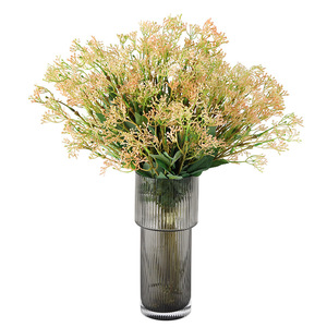 Bouquet de feuilles de fruits sauvages artificiels, style pastoral, pour salon, table à manger, mariage, <span class=keywords><strong>plante</strong></span> <span class=keywords><strong>verte</strong></span> en pot - Product Image 5