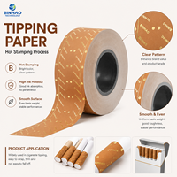 Papier de finition haut de gamme pour filtres à cigarettes avec finition métallisée à chaud, personnalisable OEM