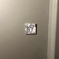 Plaque d'interrupteur à bascule 2 gangs en marbre Calacatta Viola pour décoration intérieure