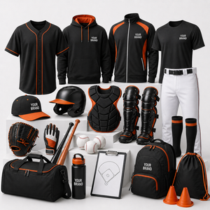 Corporate Sports Team Gear Promotional Set T-shirts Caps Gloves Water Bottle <b>Bat</b> Backpack For Team Building And Branding - Product Image 1