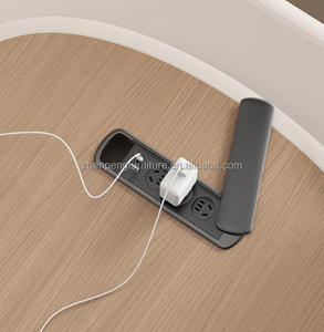 Scrivania Direzionale Modulare in Legno Massello di Alta Qualità, <span class=keywords><strong>Design</strong></span> Moderno, Tavolo da Lavoro Durevole per Ufficio Commerciale e CEO - Product Image 4
