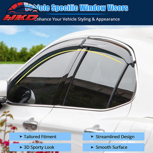 Pare-pluie pour Toyota Camry 18-24, déflecteur en acrylique avec garniture chromée - Product Image 3