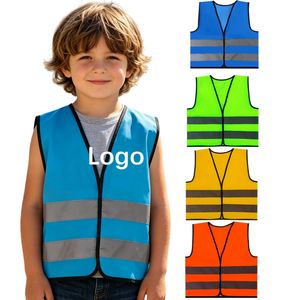 Gilet de sécurité haute visibilité 100% polyester, logo personnalisé, multicolores, pour la course à pied, le cyclisme, les activités sportives de plein air - Product Image 1