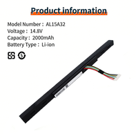 Batterie d'ordinateur portable OEM de remplacement d'usine pour Acer E5-473 E5-573 AL15A32, batterie pour réparation d'ordinateur portable, batterie pour ordinateur portable