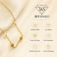 Collier ras du cou JINSEO pour femme avec pendentif perle en argent sterling S925 8,04g, plaqué or, bijoux minimalistes de luxe léger