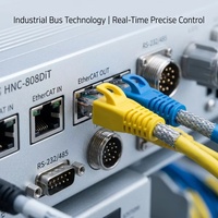Controlador de Torno CNC Huazhong HNC-808DiT Tipo Bus, Pantalla LCD HD de 10.4 Pulgadas, Sistema CNC de 2-4 Ejes, Compatible con EtherCAT NCUC, Memoria de 128 MB, 2 Años de Garantía