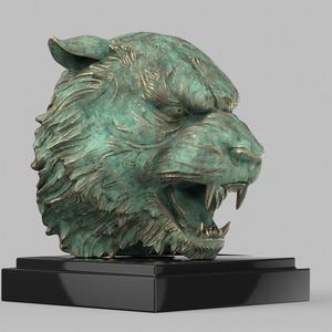 Figuras de Colección Personalizadas al por Mayor, Tigre Corroído en <span class=keywords><strong>3D</strong></span> - Product Image 3