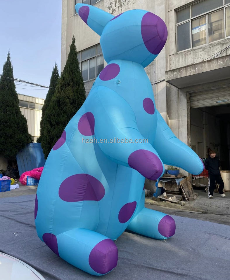 Balloon Inflatable Rabbit Furry Cartoon Bunny Inflatable Animal Balloon Oxford Cloth Customizable ...