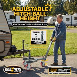 Remorque de <span class=keywords><strong>remorquage</strong></span> manuelle à <span class=keywords><strong>prix</strong></span> direct fabricant, capacité 10 000 lb, en acier au carbone avec roues en PU pour <span class=keywords><strong>moto</strong></span>, camping-car, bateau – OEM/ODM disponible - Product Image 2