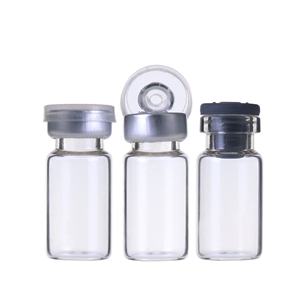 2ml Clear Empty <b>Mini</b> Vial Tubular Glass <b>Bottle</b> With Matte Silver Cap - Product Image 6