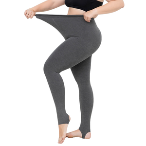 Chaussettes <span class=keywords><strong>de</strong></span> compression en collants solides taille haute avec bout ouvert <span class=keywords><strong>ou</strong></span> bout fermé collants d'hiver antibactériens tricotés - Product Image 1