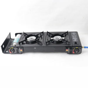 Portable Double Brûleur Cuisinière À Gaz Camping En Plein Air Butane Cuisinière <span class=keywords><strong>Barbecue</strong></span> Gaz Camping Cuisinière Accessoire - Product Image 5