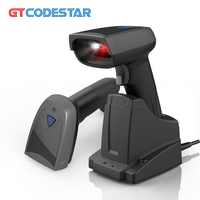 GTCODESTAR X-1801B Scanner à balayage automatique sans fil Scanner de codes à barres 2D Lecteur de codes à barres QR pour paiement mobile