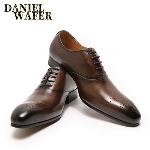 Chaussures Oxford en cuir véritable à lacets et boutons, chaussures habillées pour affaires, mariage, fête, bureau, chaussures de mode - Product Image 2