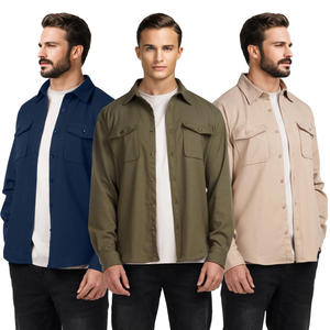 Gingtto ICO Vintage the <span class=keywords><strong>Dante</strong></span> Overshirt Venta al por mayor Camisas con logotipo personalizado Costo Camisas de manga larga Hombres - Product Image 1