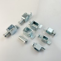 Placage d'acier doux sur mesure OEM zinc blanc M6 45H vis de câblage bornier Cage prise pièces métalliques