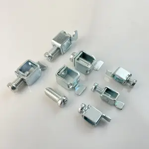 OEM Custom Made Mild Steel Plating White Zinc M6 45H Steel Screw Wiring Terminal Block Cage Socket Metal Parts