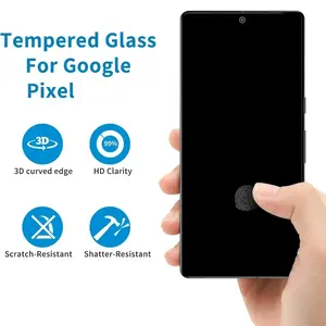 Senken Vision UV Gehärteter Glas-Displayschutz für Google Pixel 8 Pro/8/7/6 Pro Vollflächige Abdeckung Kleber-Härtung Transparent Lagerbestand 1-3 Stück - Product Image 4