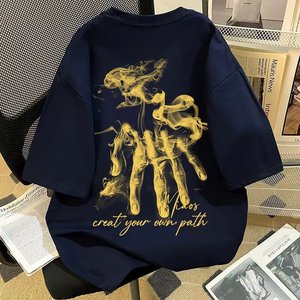 เสื้อยืดโอเวอร์ไซส์สีดำฟอกย้อมสไตล์วินเทจ ผ้าฝ้าย 100% คุณภาพสูง 240gsm ระบายอากาศได้ดี เป็นมิตรต่อสิ่งแวดล้อม รับสกรีนโลโก้ตามสั่ง ลดราคาพิเศษ - Product Image 6