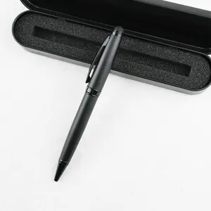 GemFully New Products 2023 Popular Metal Pen Smooth Ballpoint Pen Black For Doctors Gift