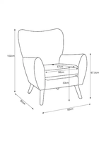Nouveautés Chaise inclinable de salon en bois de loisirs en tissu de velours moderne et simple minimaliste pour le salon