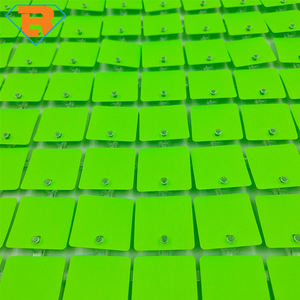 2023 Color verde fresco 4D lentejuelas Panel de rejilla transparente fondo de pared brillante para cumpleaños decoración de eventos de boda - Product Image 3