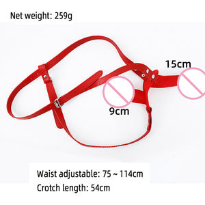 Silikon tragbare Penis Sex Artefakt Leder Strap-On Dildo PU Spaß Lederhose - Product Image 6