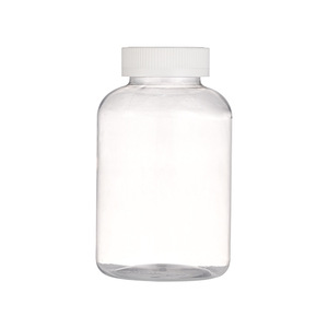 750ml transparent slanted-shoulder round <b>bottle</b>, a plastic <b>bottle</b> for health supplements, fish oil, calcium tablets, and <b>small</b> - Product Image 4