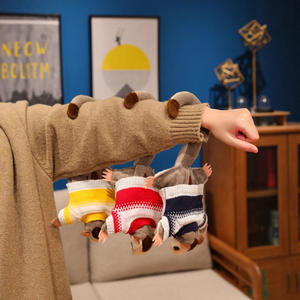 Juguete de Peluche de Simulación de una <span class=keywords><strong>Criatura</strong></span> Tipo Canguro, Figura Magnética de Possum, Pequeño Juguete de Peluche Magnético de Ardilla Voladora - Product Image 3