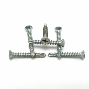 Full Size Custom Blue White Color Carbon Steel Fasteners Cross Recessed CSK Head Self Drilling <strong>Screw</strong> - Product Image 4