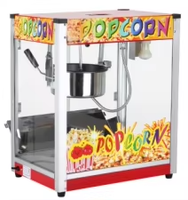 Máquina Comercial de Palomitas de Maíz de Sobremesa con Aire Caliente y Olla de Acero Inoxidable para Cine, Carnaval o Snack Bar