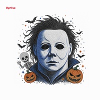 Transferts thermocollants en strass pour Halloween : lettres, citrouilles, squelettes, pour vêtements et sacs
