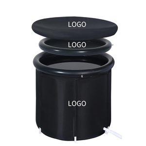 Tập thể dục người đàn ông dành cho người lớn PVC di động bồn tắm bồn tắm gấp hỗ trợ nhà máy tùy chỉnh tắm với logo cho Ice Bồn tắm bơm hơi - Product Image 5