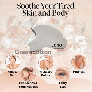 Personalisierbares Logo 304 Edelstahl Premium <span class=keywords><strong>Gua</strong></span> <span class=keywords><strong>Sha</strong></span> Tools für Gesicht und Körper zur Hautstraffung mit Ergonomischem, Rutschfestem Design - Product Image 3