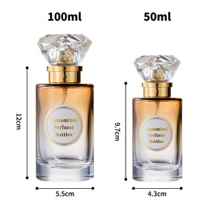 Flacon de <span class=keywords><strong>parfum</strong></span> en verre vintage de luxe avec bouchon en cristal 50 ml 100 ml rechargeable par pulvérisation pour collectionneur - Product Image 6