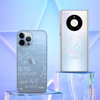Autocollant de couverture arrière laser translucide matériau du Film de peau de Smartphone autocollant pour fille peau de téléphone portable pour Machine à découper