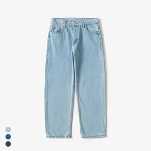 Bulk Groothandel Streetwear Vintage Gewassen Rechte Pijpen Baggy Jeans Broek Mannen