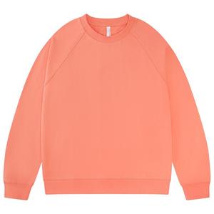 Pull à col rond noir pour hommes décontracté surdimensionné Logo personnalisé coton unisexe - Product Image 1