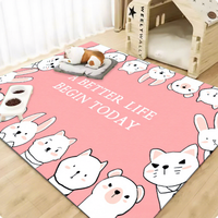 Tapis imperméables anti-urine pour animaux de compagnie en PVC lavable à imprimé animal pour chat et chien pour un usage domestique Nettoyage pratique
