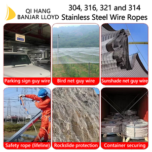 Cable de Acero Inoxidable Recubierto, Trenzado Anti-Torsión, Grado 304/316, Tolerancia del 20%, Estándar GB, Modelo A22 para - Product Image 3