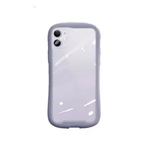 Luxe Transparante Kleine Taille Frame Plating Ontwerp Zachte Siliconen Bumper Shockproof Beschermhoes Voor Iphone 12 Telefoon Case